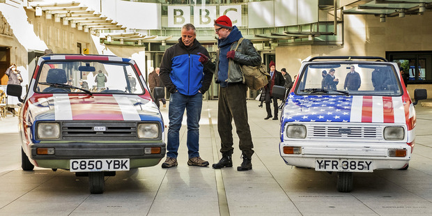 Chris Evans speaks with co-host Matt Le Blanc on the new season of Top Gear