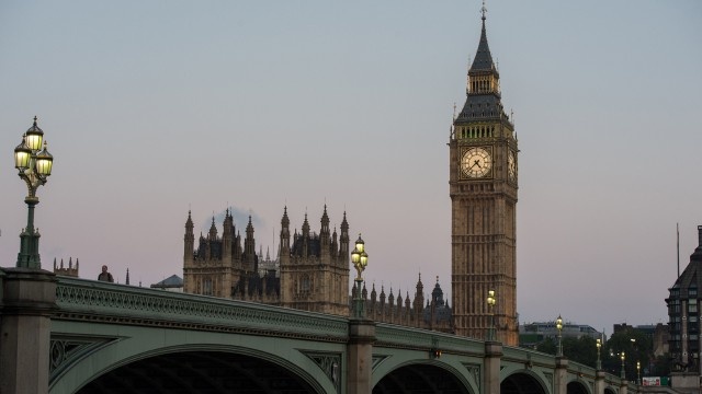 British pound skyline