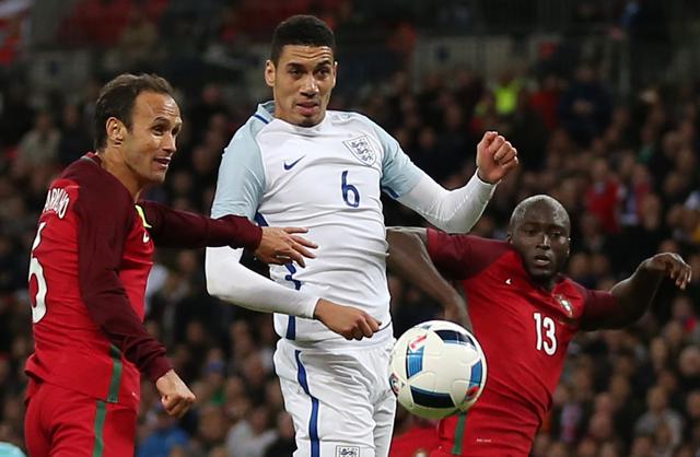 Chris Smalling headed in the winner for England five minutes before time