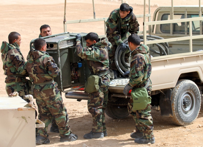 Jordanian armed forces prepare a decontamination site on a training base near Amman Jordan during the Eager Lion 16 exercise in May 2016. Jordan’s backing of U.S.-supported opposition groups in Syria’s civil war is threatening to undermine the count