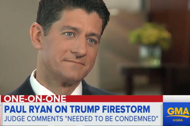 Watch George Stephanopoulos grill Paul Ryan over Trump support'What core principle is more important to the party of Lincoln than standing up against racism