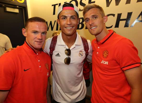 Cristiano Ronaldo Wayne Rooney Darren Fletcher