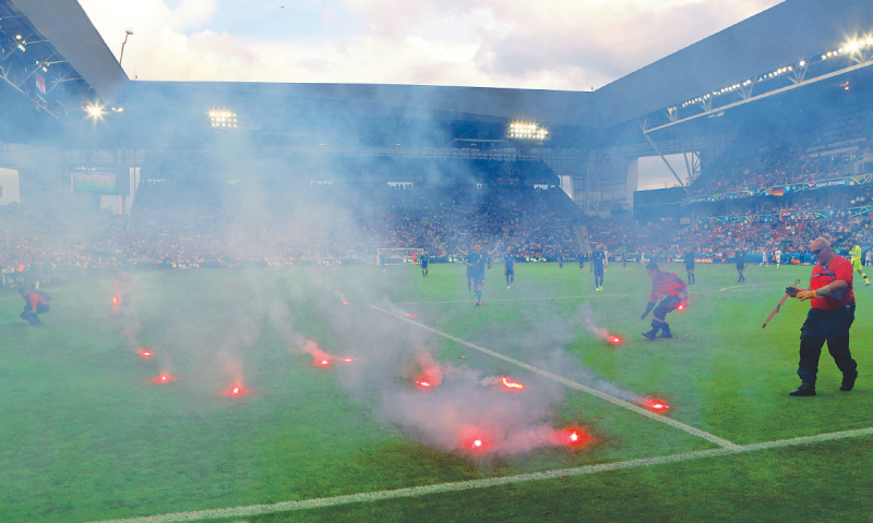 Croatia coach launches scathing attack on fans who sparked crowd violence: 'They are terrorists!'