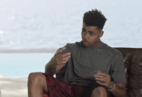 D'Angelo Russell in Foot Locker