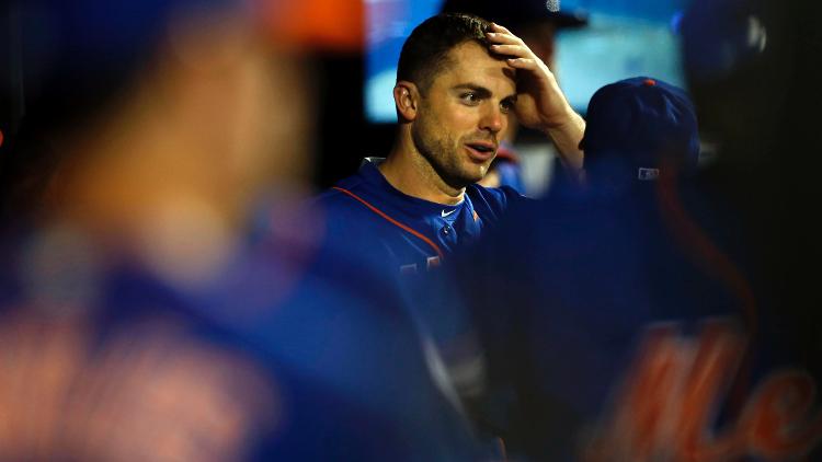 David Wright was held out of Saturday's game with a neck injury