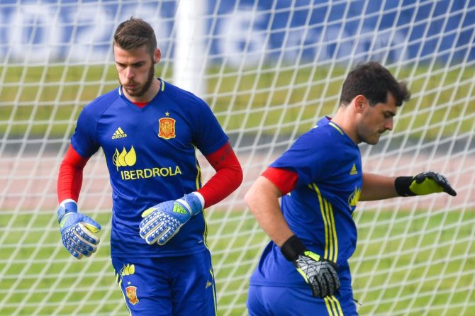 David de Gea will start ahead of Iker Casillas in goal for Spain