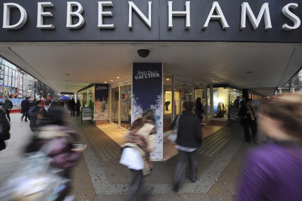 Debenhams shares fall after sales dip, H&M profits fall