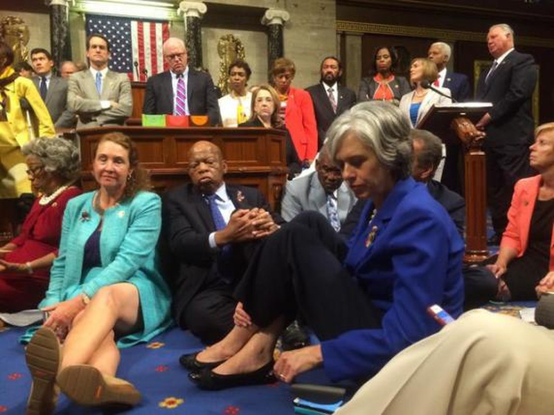 Democrat sit-in