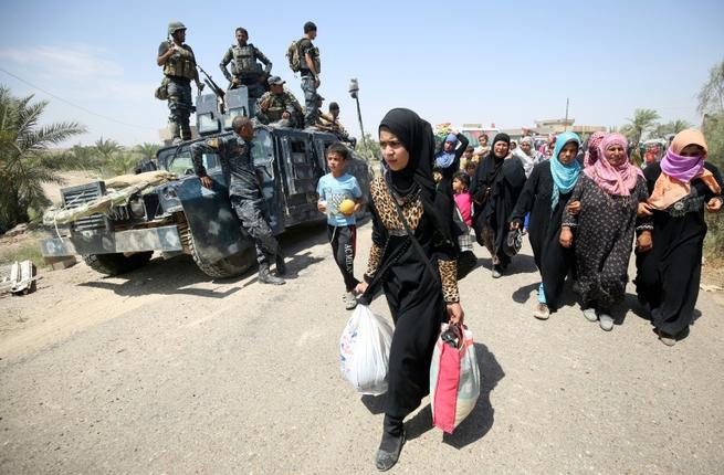 Despite plans before the operation for safe corridors few civilians have managed to flee the Fallujah battle in recent days