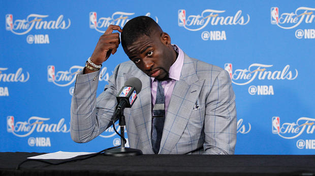 Draymond Green had to watch his team lose Game 5 from a baseball game.                     USATSI