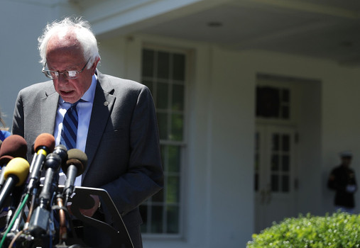 Presidential candidate Bernie Sanders has promised to remain in the race through the District of Columbia primary to'work together with Hillary Clinton and to bring his platform to the Democratic Convention in Philadelphia