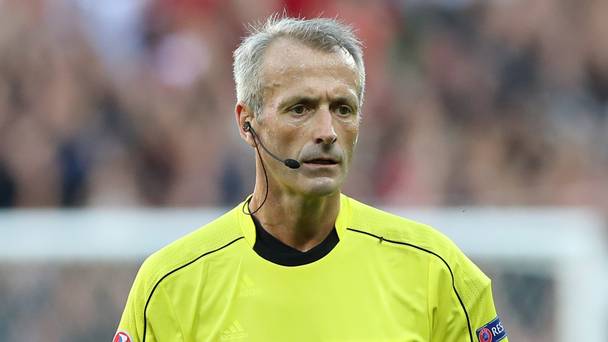 English referee Martin Atkinson will take charge of Wales v Northern Ireland