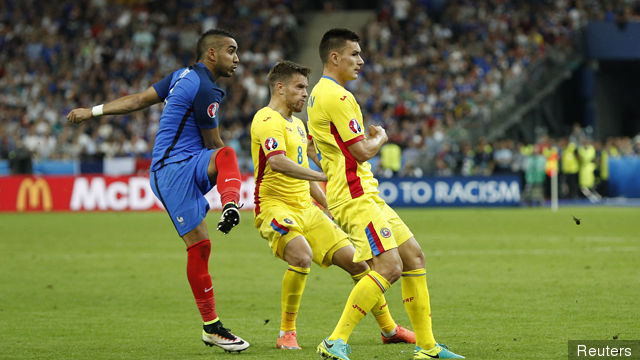 France's Dimitri Payet scores their second goal