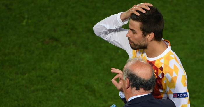 Vincente Del Bosque Gerard Pique