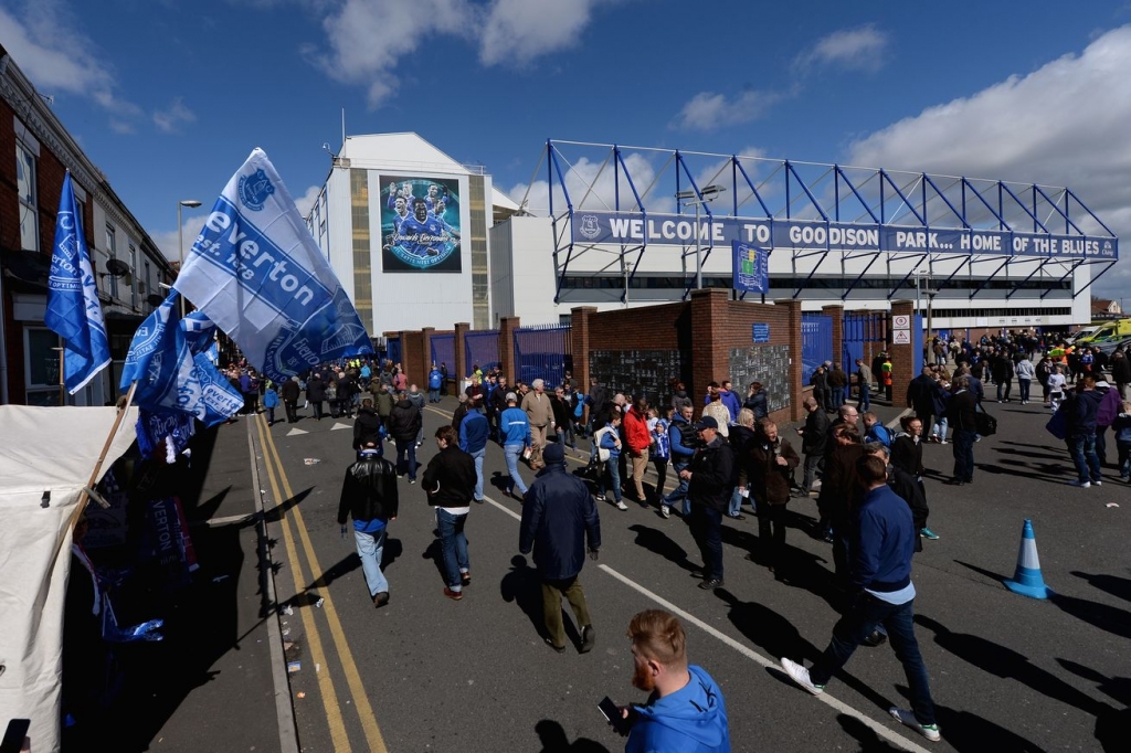 Everton fans at Goodison Park