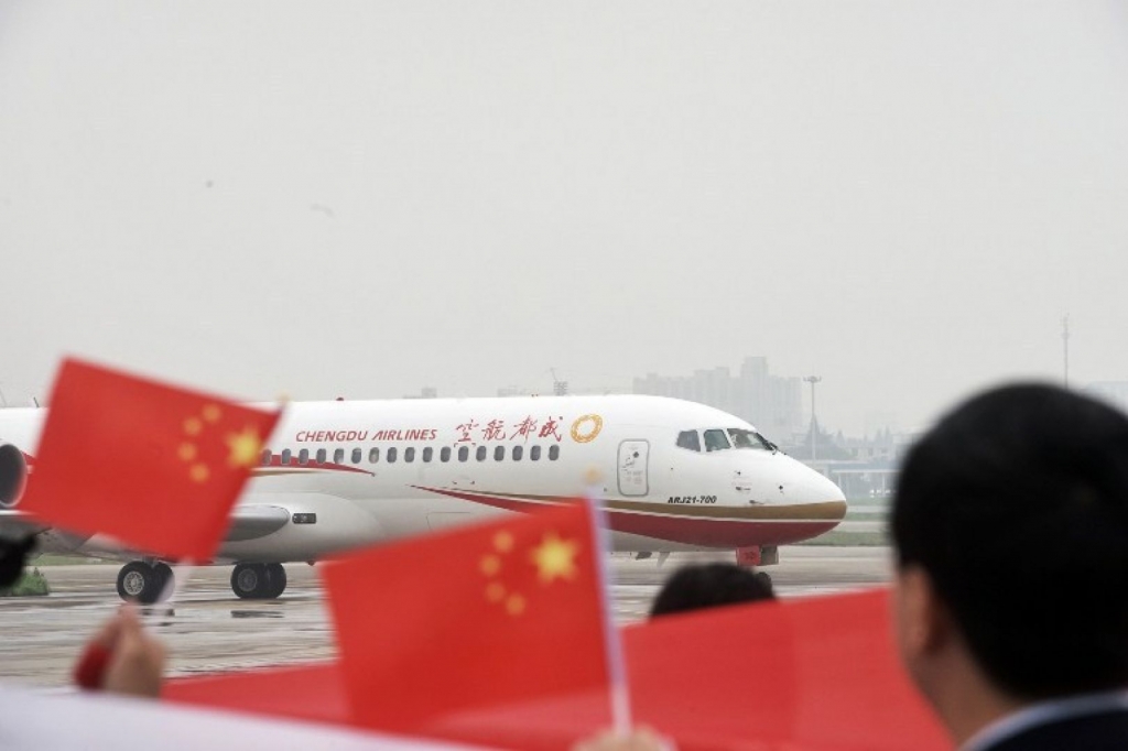 Made-in-China plane makes first commercial flight