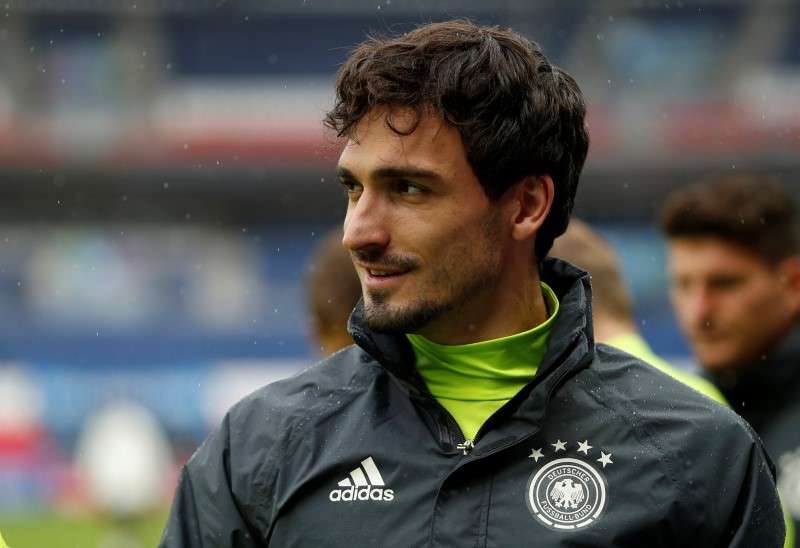 Football Soccer- Euro 2016- Germany Training- Parc des Princes Paris France- 20/6/16- Germany's Mats Hummels during training. REUTERS  John Sibley