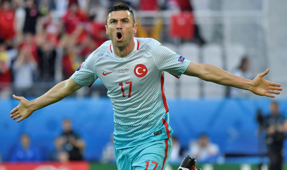 Burak Yilmaz celebrates