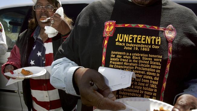 Juneteenth event in California celebrate their history and enjoy sweet potato pie