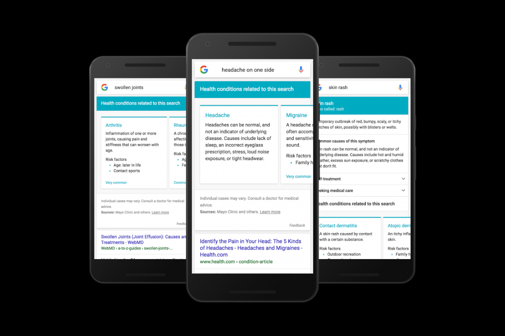 Google adding health conditions cards to help you learn about your symptoms