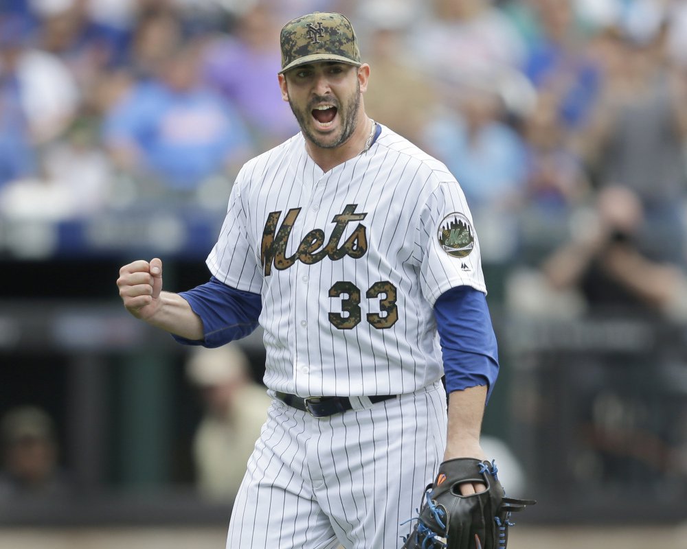 New York's Matt Harvey is pumped after escaping a jam in the seventh inning of a win Monday over the White Sox. It was Harvey's first victory since May 8