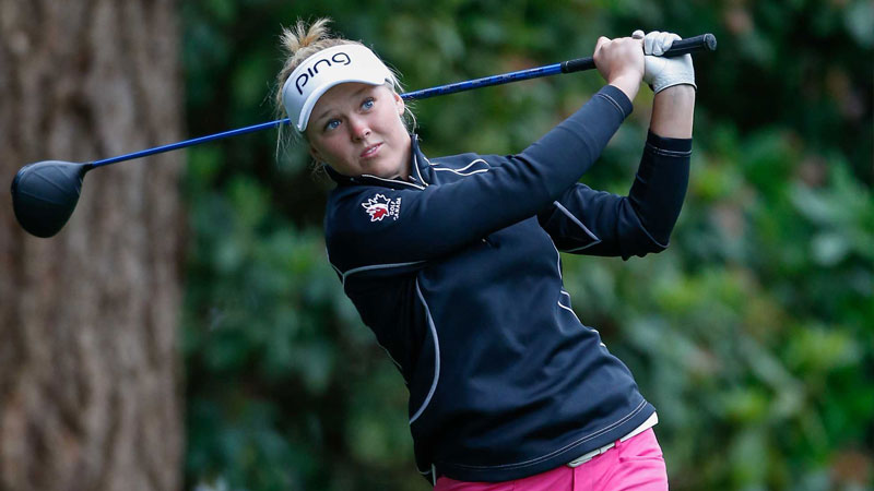 Henderson grabs early lead at Women's PGA Championship