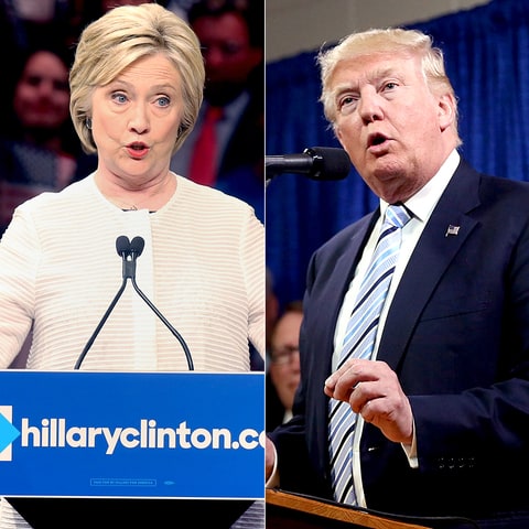 Hillary Clinton and Donald Trump. Credit Reuters