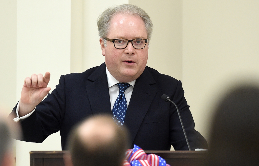 George Holding addresses Wilson County residents in March 2016. Tonight Holding defeated Renee Ellmers in a battle for 2ND Congressional District of North Carolina