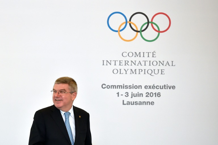 AFP  Fabrice Coffrini International Olympic Committee President Thomas Bach arrives for an IOC executive meeting