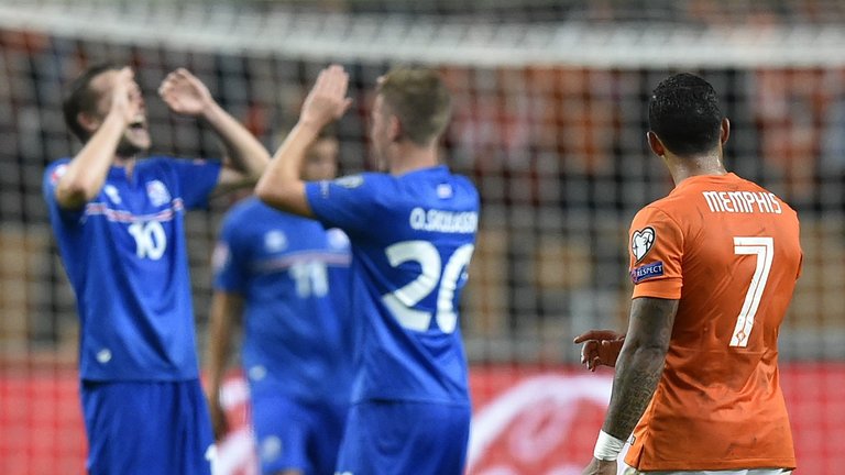 Iceland stunned the Netherlands in qualifying beating the Dutch home and away