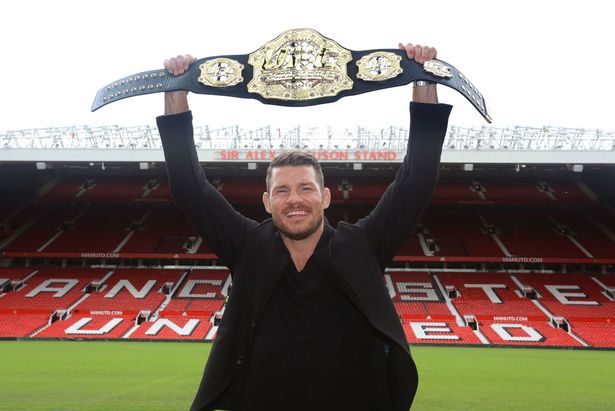 Michael Bisping visits Old Trafford