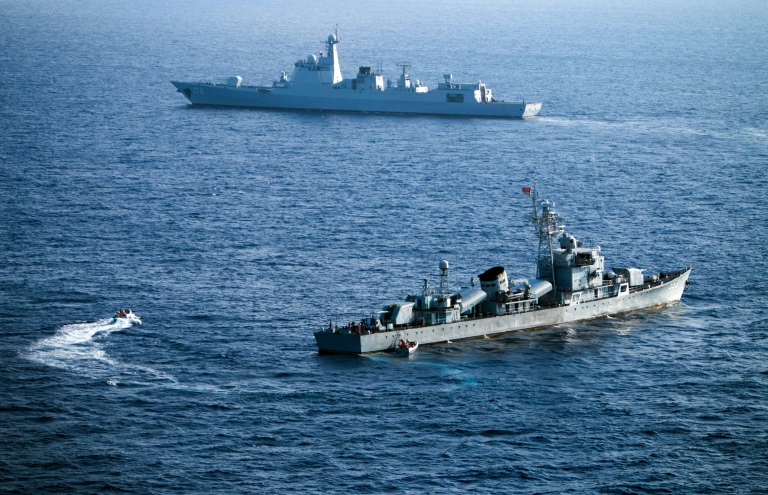 AFP  File  STRCrew members of China's South Sea Fleet taking part in a drill in the Xisha Islands or the Paracel Islands in the South China Sea