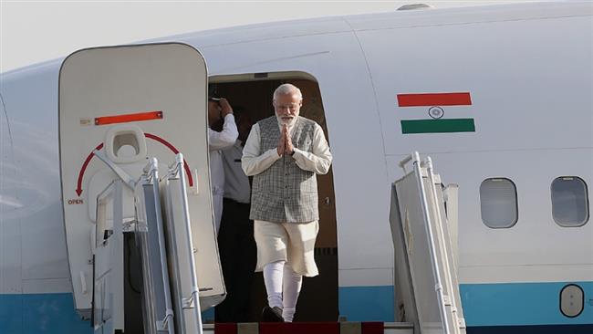 India Prime Minister Narendra Modi arrives in Tehran