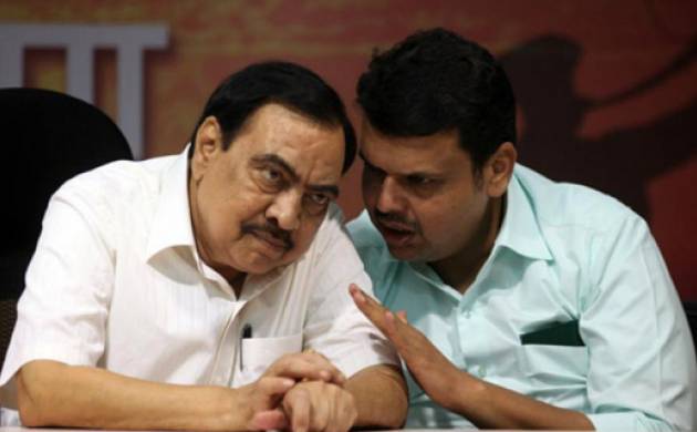 Eknath Khadse Devendra Fadnavis Maharashtra Revenue Minister Bharatiya Janata Party