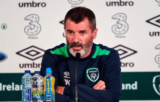 Ireland assistant manager Roy Keane during a press conference at Versailles in Paris