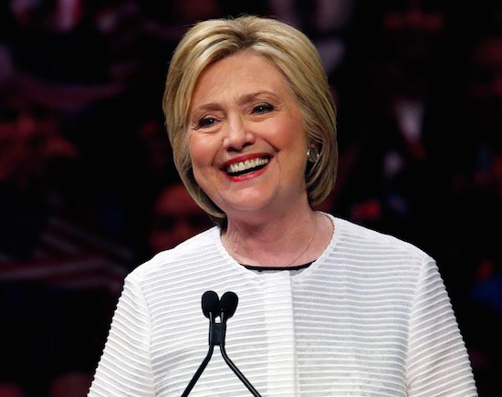 'It's wonderful to be back in Brooklyn,” Hillary Clinton said on Tuesday. AP