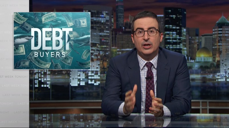 John Oliver gets into the debt-buying business, makes TV history