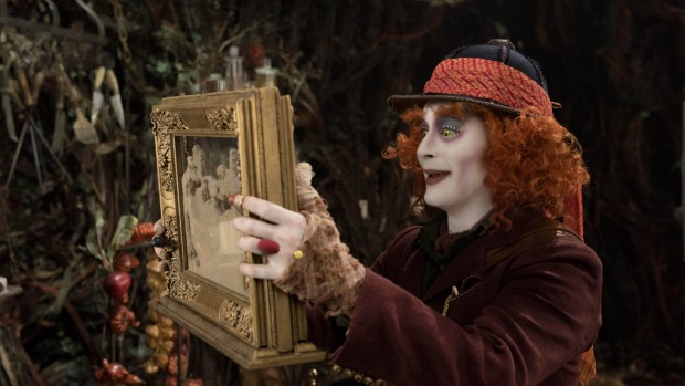 Johnny Depp in Alice Through the Looking Glass which flopped on the weekend