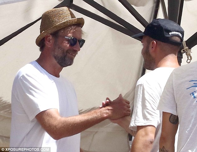 Jurgen Klopp, on holiday in Formentera savours a rare opportunity to switch off from his day job