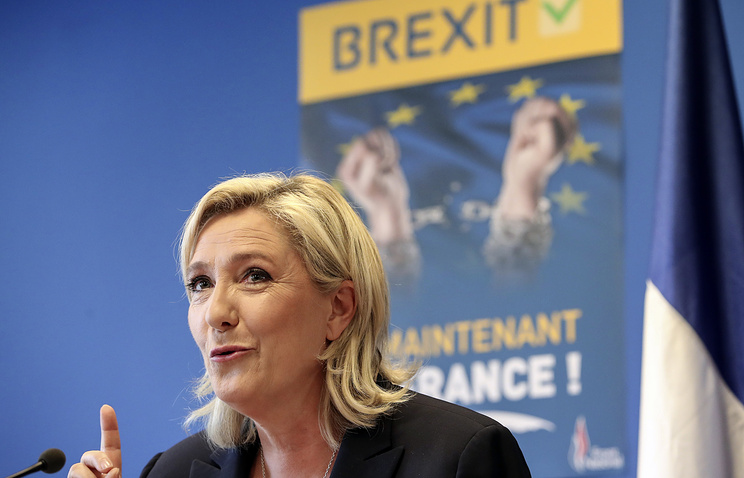 Leader of France’s National Front party Marine Le Pen