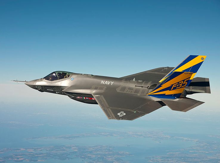 The Lockheed Martin F-35 Lightning II fighter jet. Credit Andy Wolfe via Wikimedia Commons