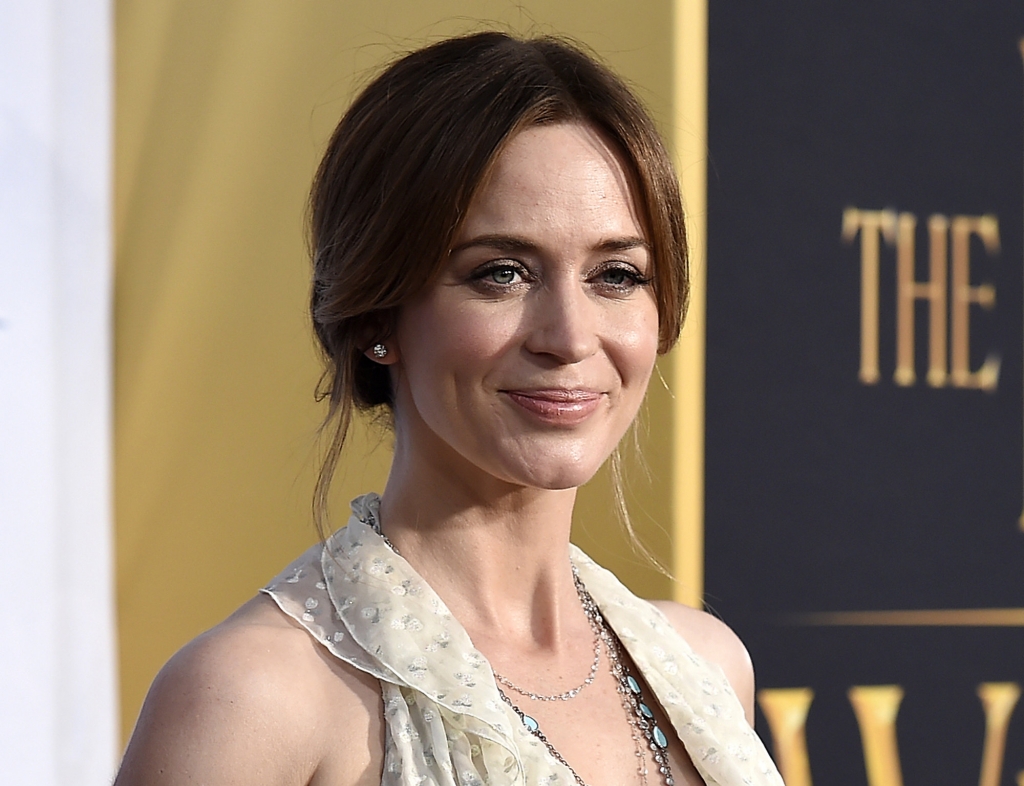 Emily Blunt arrives at the LA Premiere of'The Huntsman Winter's War in Los Angeles. Blunt will star with Lin Manuel Miranda in'Mary Poppins Returns' a sequel to the 1964 classic which will be released