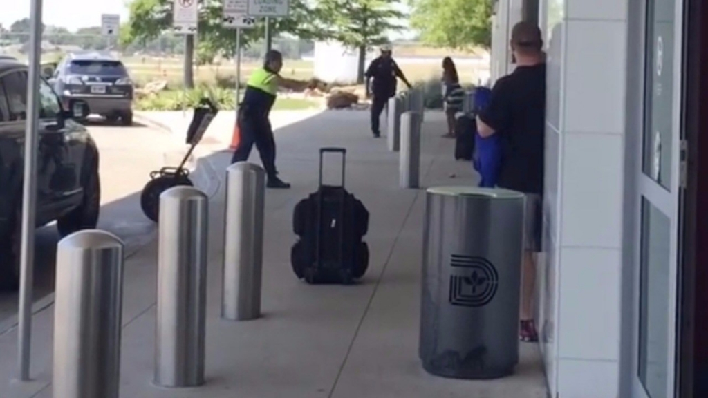 Officer-involved shooting outside baggage claim at Love Field