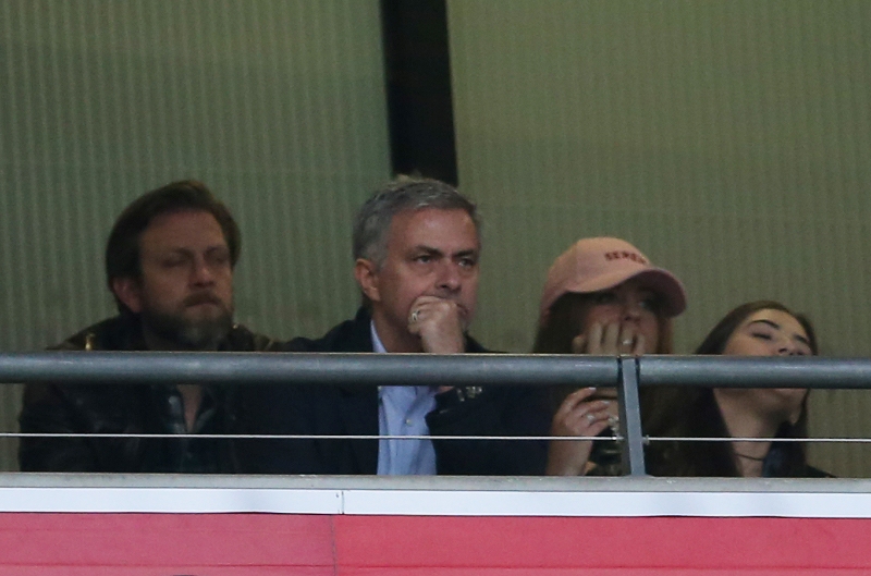 Manchester United manager Jose Mourinho watches from the stands. Reuters  Matthew Childs