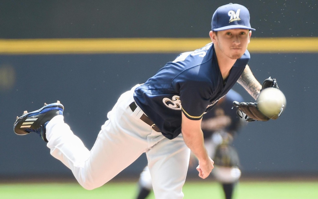 Brewers starter Zach Davies pitched eight shutout innings Wednesday afternoon against the Cardinals giving up just three hits while striking out nine batters and walking none