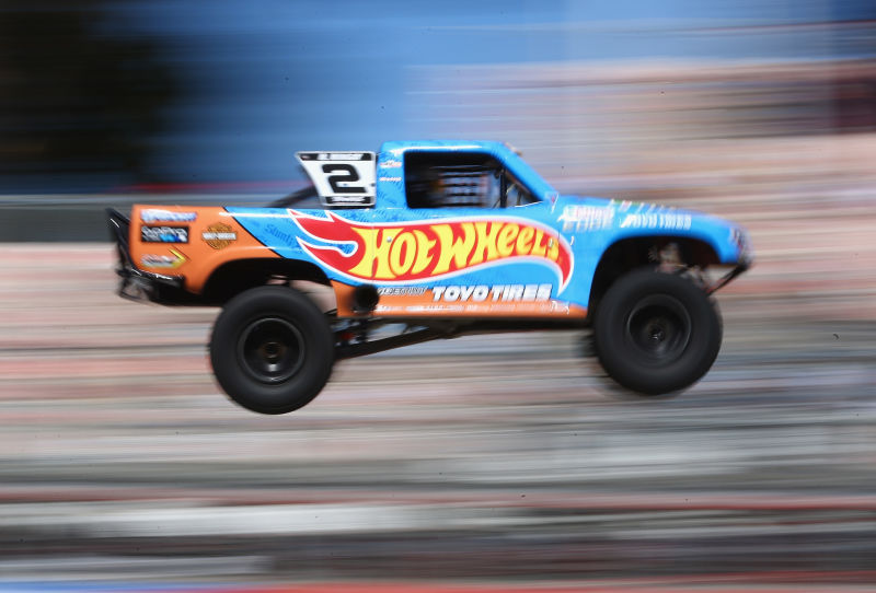 Matt Mingay competing in Stadium Super Trucks at the 2015 Clipsal 500 weekend