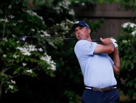 Matt Kuchar watched his tee shot on No. 13 during the second round