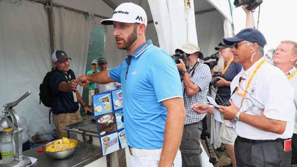 US Open 2016: Dustin Johnson leads, Lee Westwood in contention