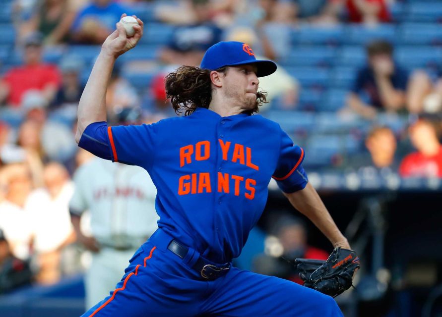 Jacob de Grom of the New York Mets pitches