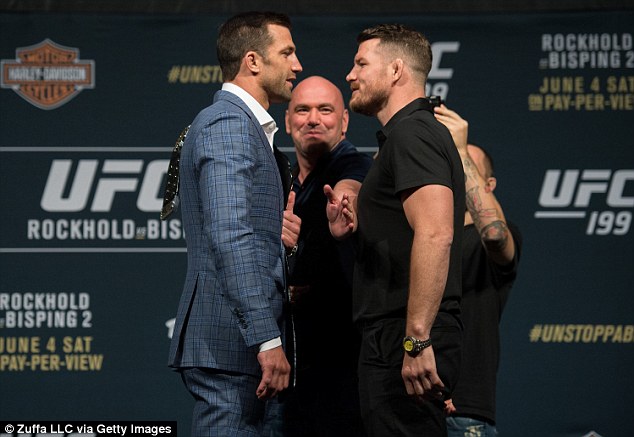 Michael Bisping has accused Luke Rockhold of turning down a fight with Ronaldo Souza